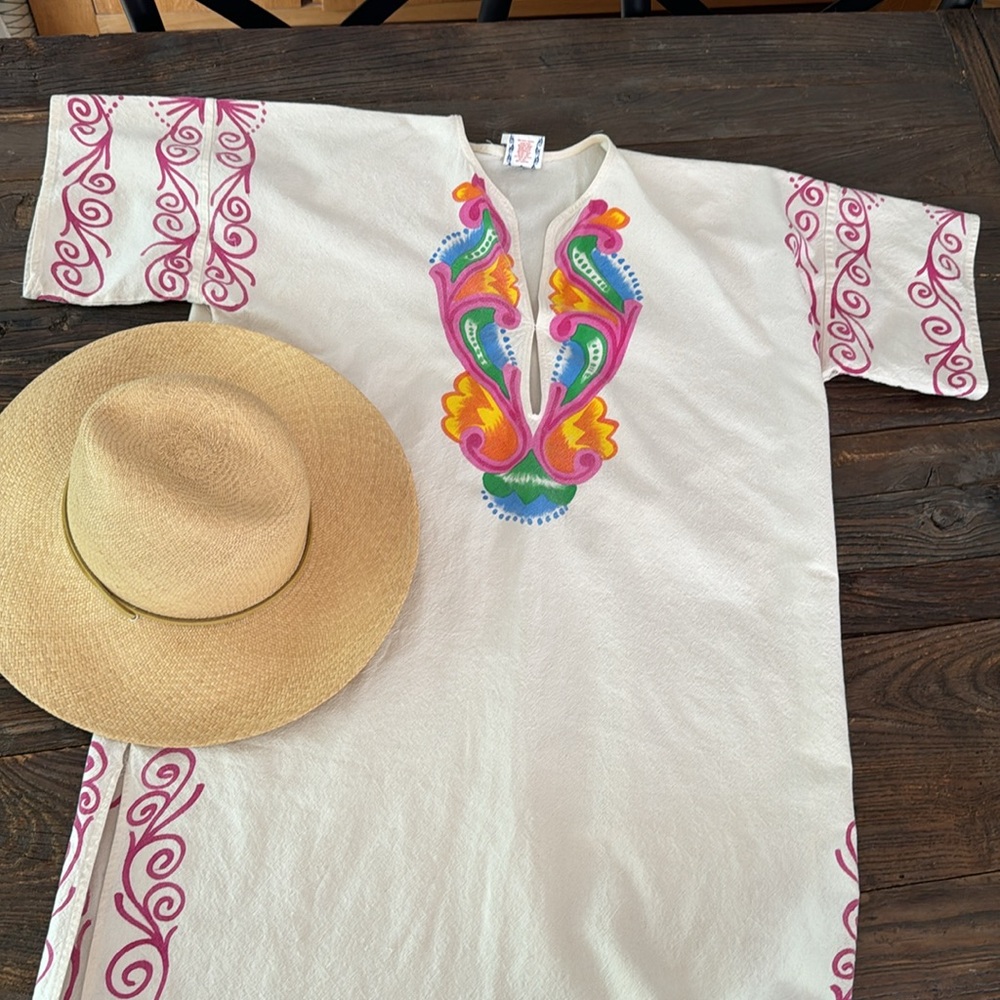 Vintage‎ Sarchi hand painted kaftan large